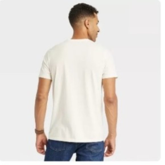 Men's 3XL Fender Los Angeles, CA Since 1946 Crewneck Short Sleeve Beige T-Shirt - Picture 3 of 3